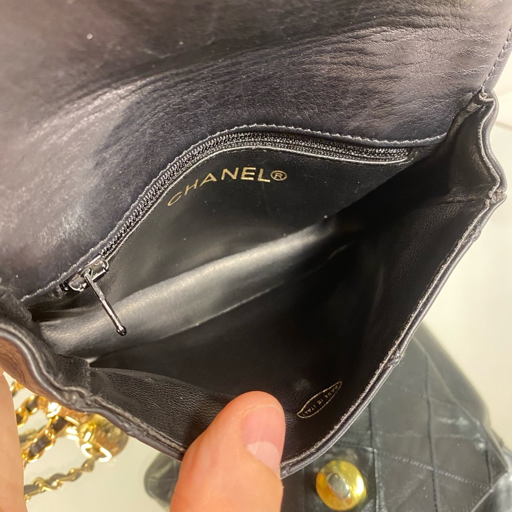 🔥CHANEL CC Lambskin Waistbag/ Crossbody Body Bag Black - Picture 8 of 13